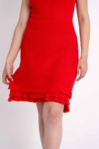 Vestido Ombro a Ombro Babados