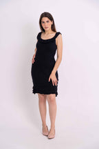 Vestido Ombro a Ombro Babados