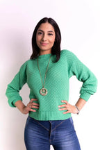 Blusa Básica Texturas Gola Careca