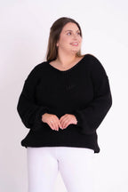 Blusa Canelada Manga Balão