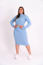 Conjunto Trançado Saia com Cropped