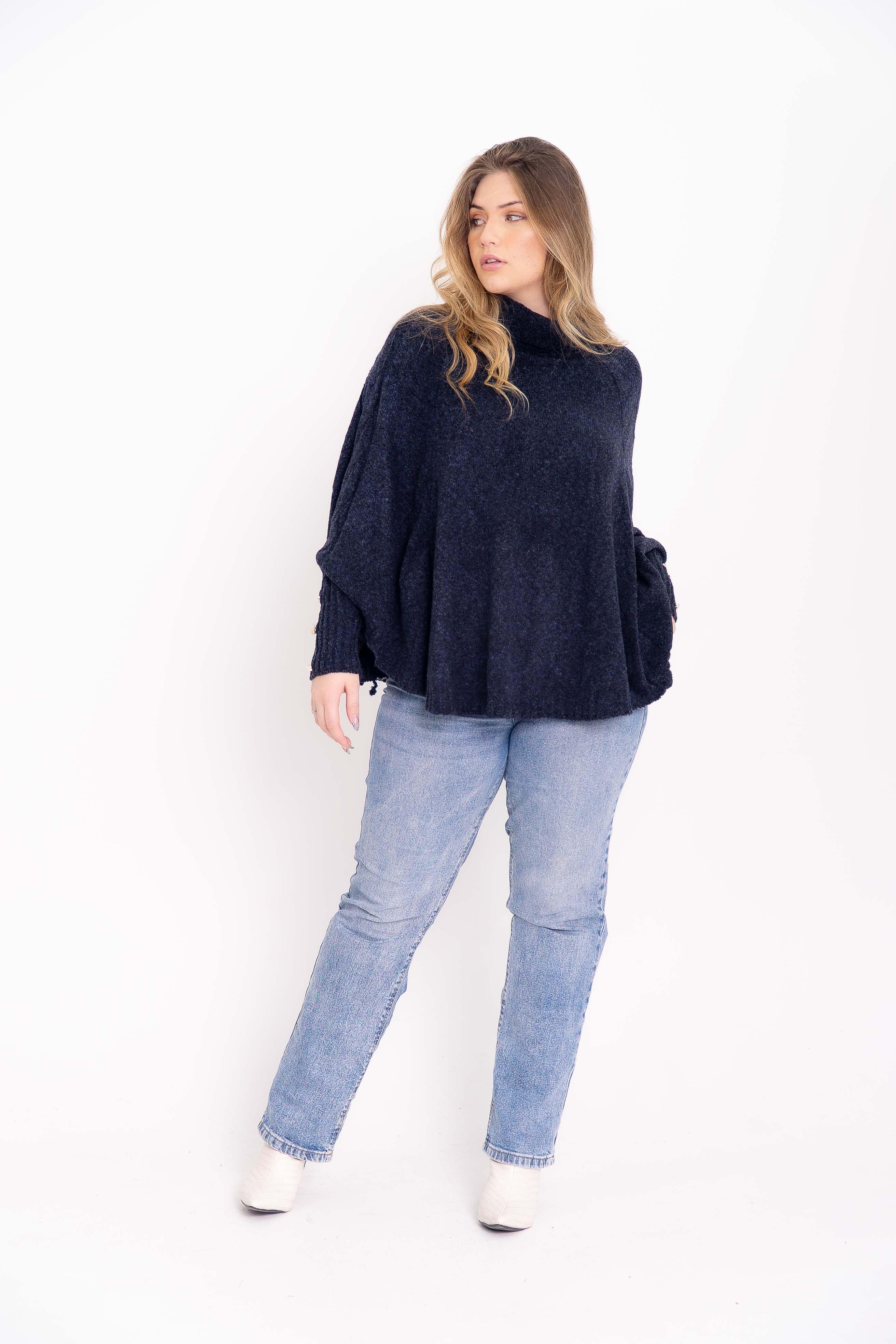 Poncho Mousse Liso
