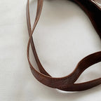 Bolsa Hobo de Couro PU Vintage Feminina