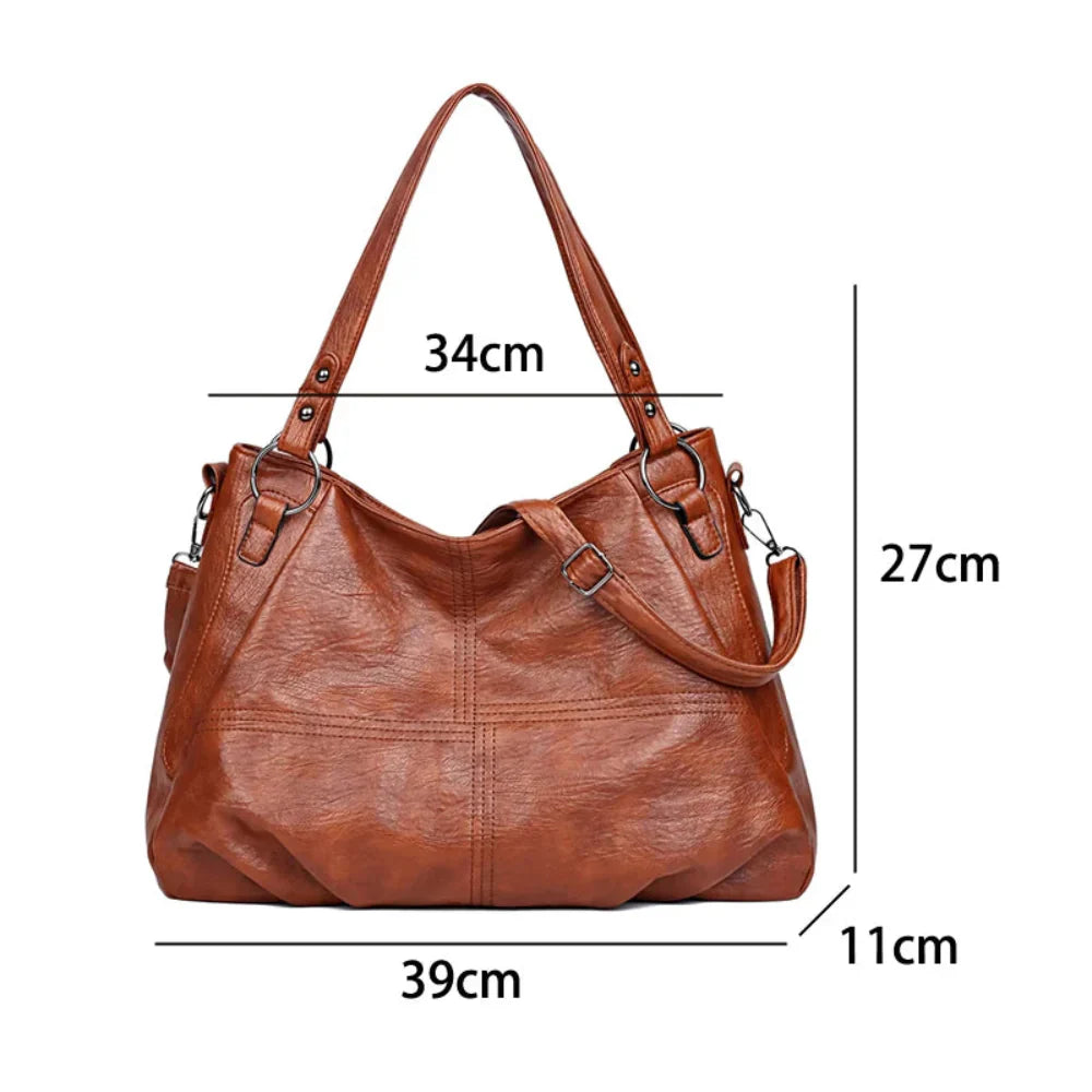 Bolsa de Couro Luxuosa com Grande Capacidade