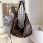 Bolsa Hobo de Couro Plutônio Luxo para Mulheres