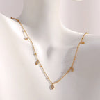 Colar Pingente Rhombus Zircão 18K Banhado a Ouro