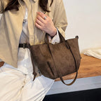 Bolsa de Ombro Luxuosa em Couro Plutônio para Mulheres