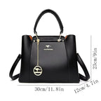 Bolsa de Couro Luxuosa com Grande Capacidade e Design Elegante