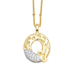 Colar Inicial Personalizado com Cristais FLOLA