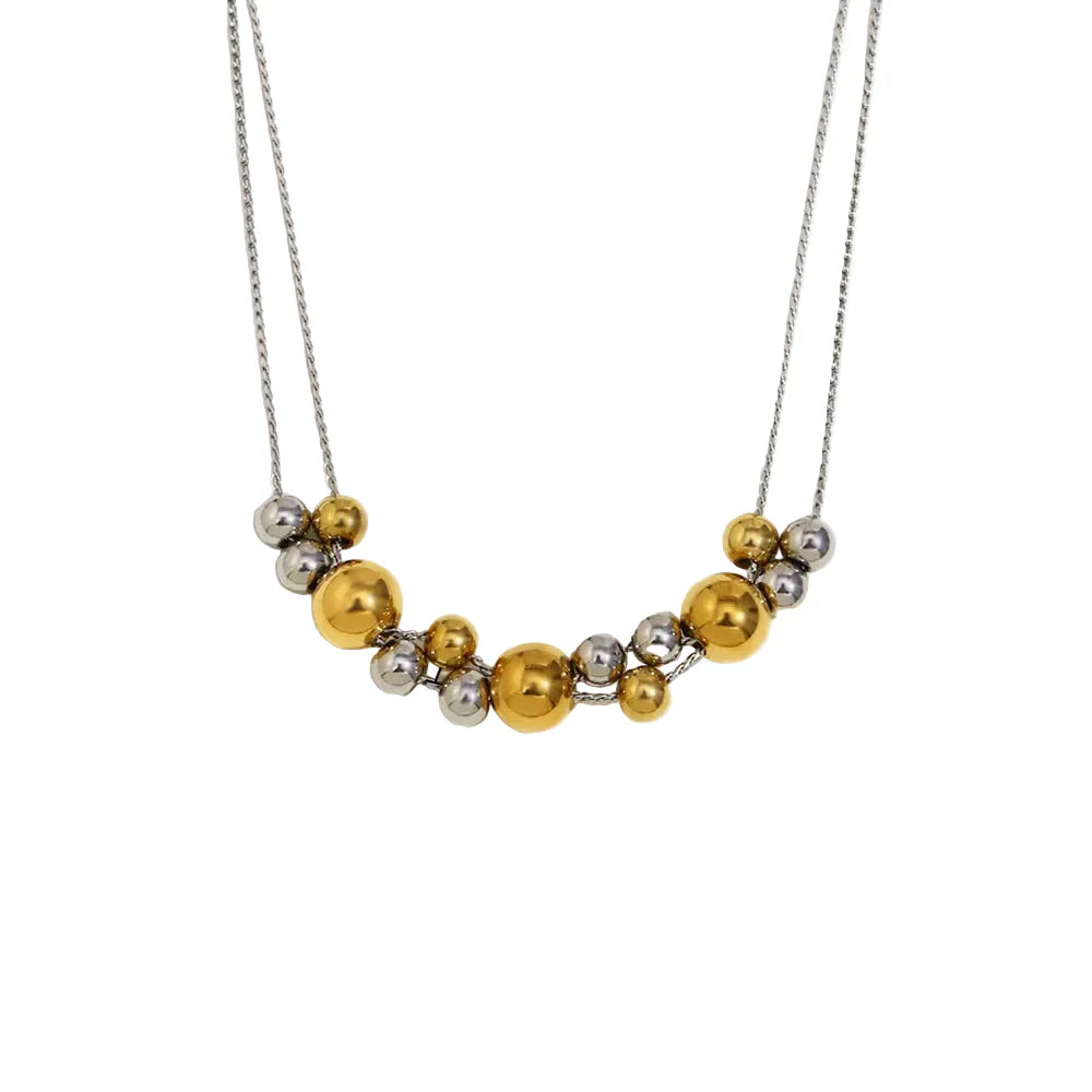 Colar Elegance Dual em Aço Inoxidável 18K