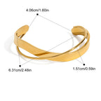 Pulseira Onda Minimalista 18K Ouro Uworld