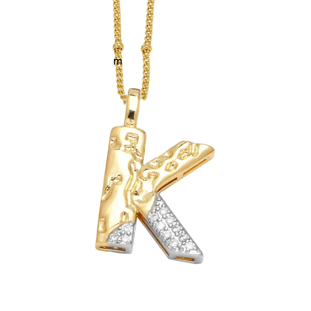 Colar Inicial Personalizado com Cristais FLOLA
