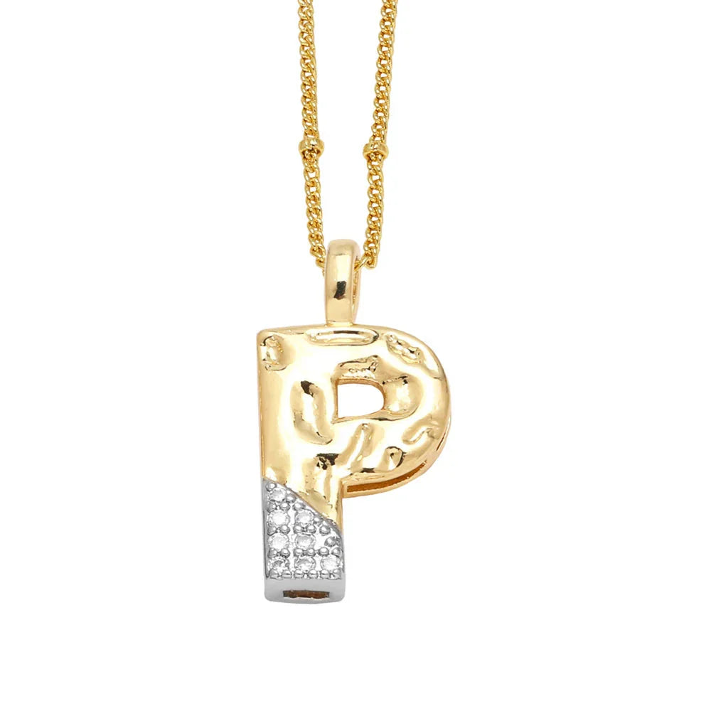 Colar Inicial Personalizado com Cristais FLOLA