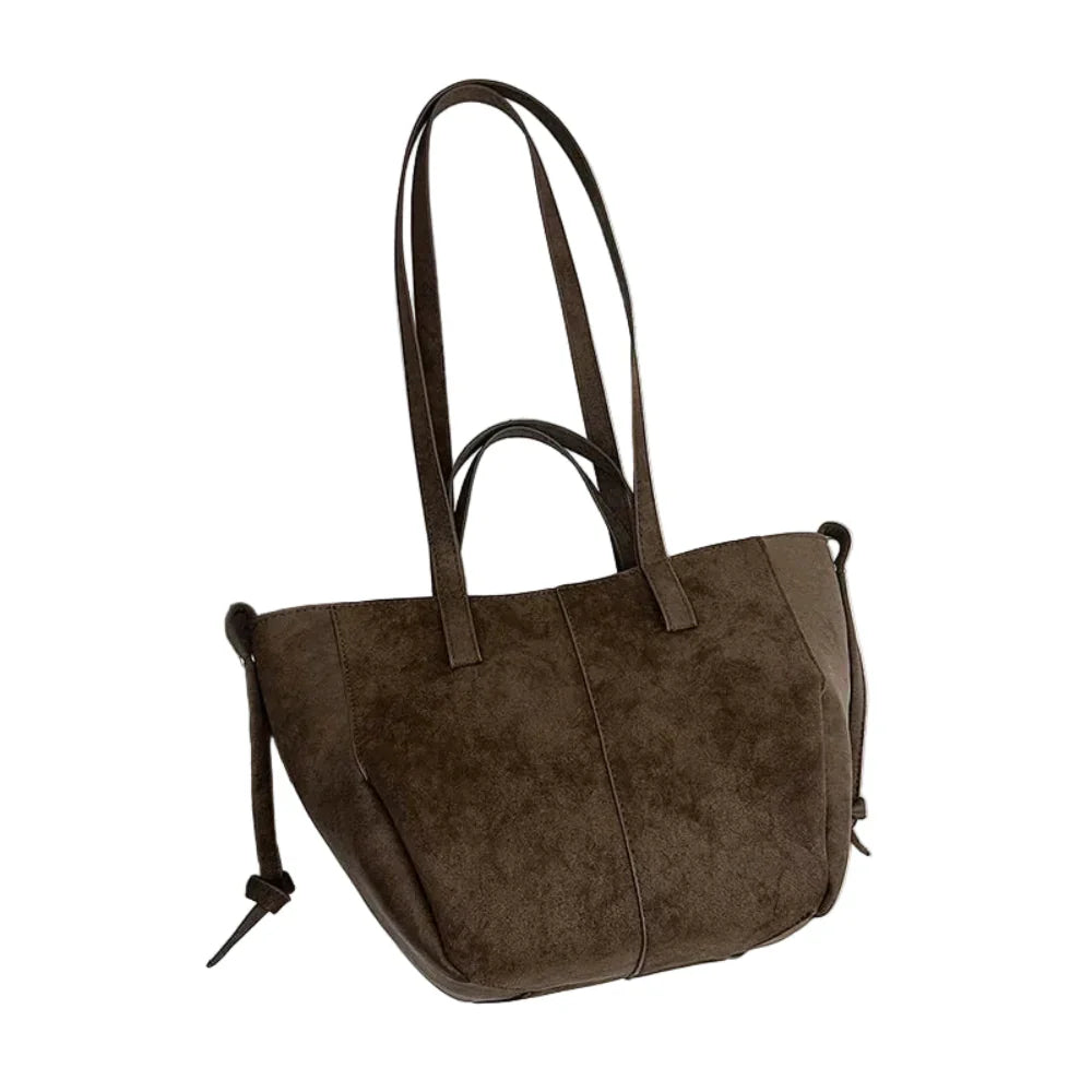 Bolsa de Ombro Luxuosa em Couro Plutônio para Mulheres