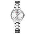 Relógio Luxuoso Curren Feminino em Aço Inoxidável