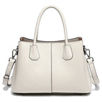 Bolsa de Couro Genuíno Zency Luxo Branco
