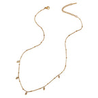 Colar Pingente Rhombus Zircão 18K Banhado a Ouro