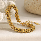 Pulseira de Aço Inoxidável Luxuosa Ebbelle