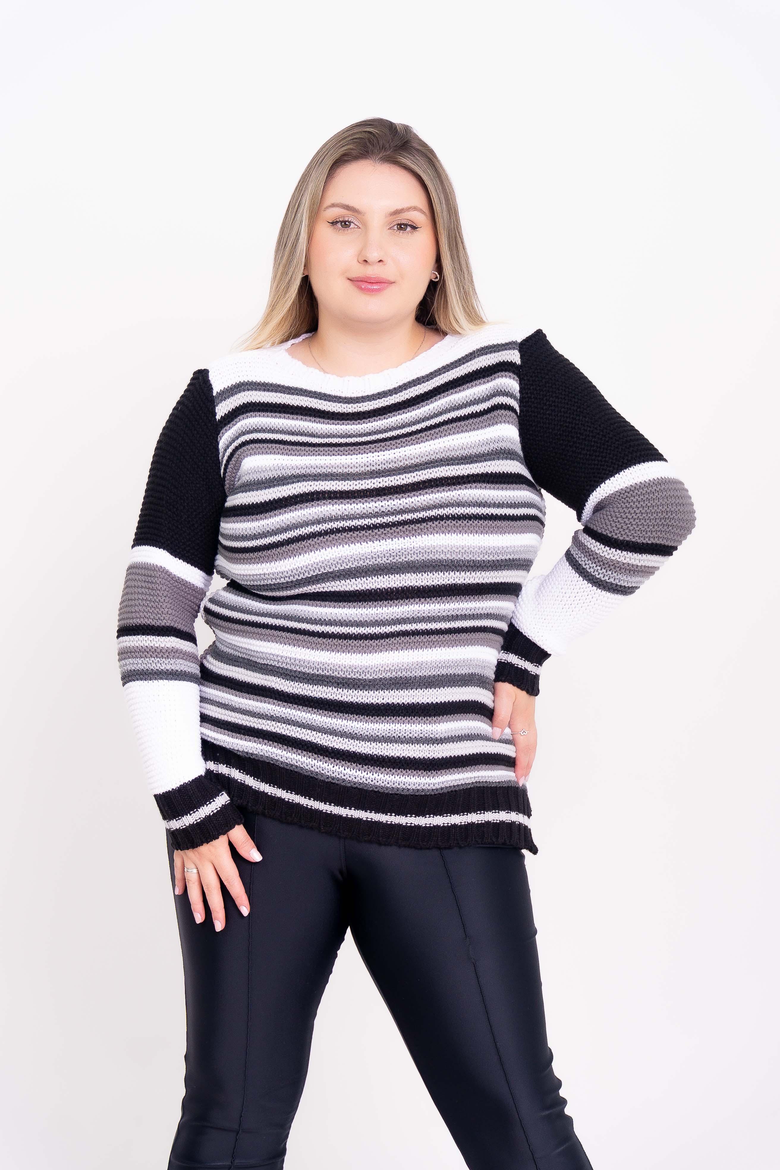 Blusa de Lã Listrada