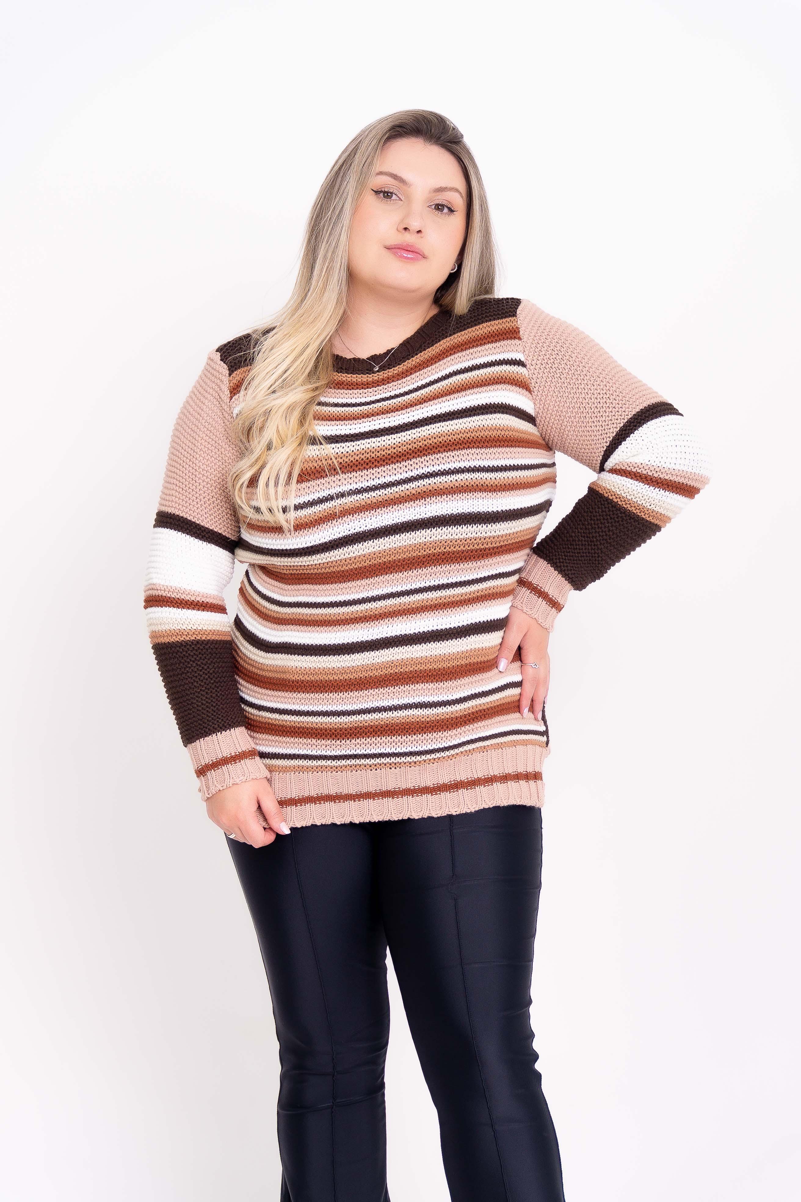 Blusa de Lã Listrada