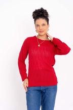 Blusa de Tricot com Ponto Losango