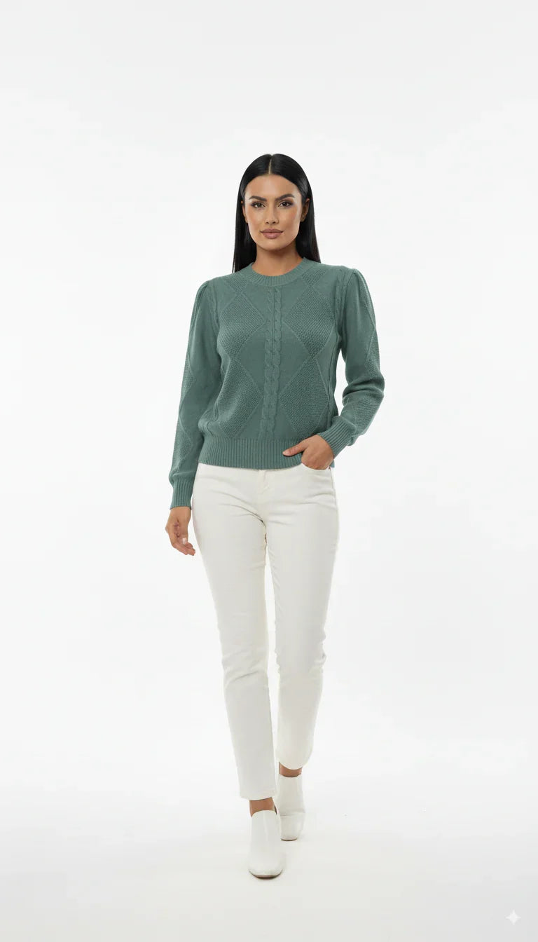 Blusa de Modal Detalhe Losango