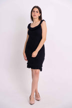 Vestido Ombro a Ombro Babados